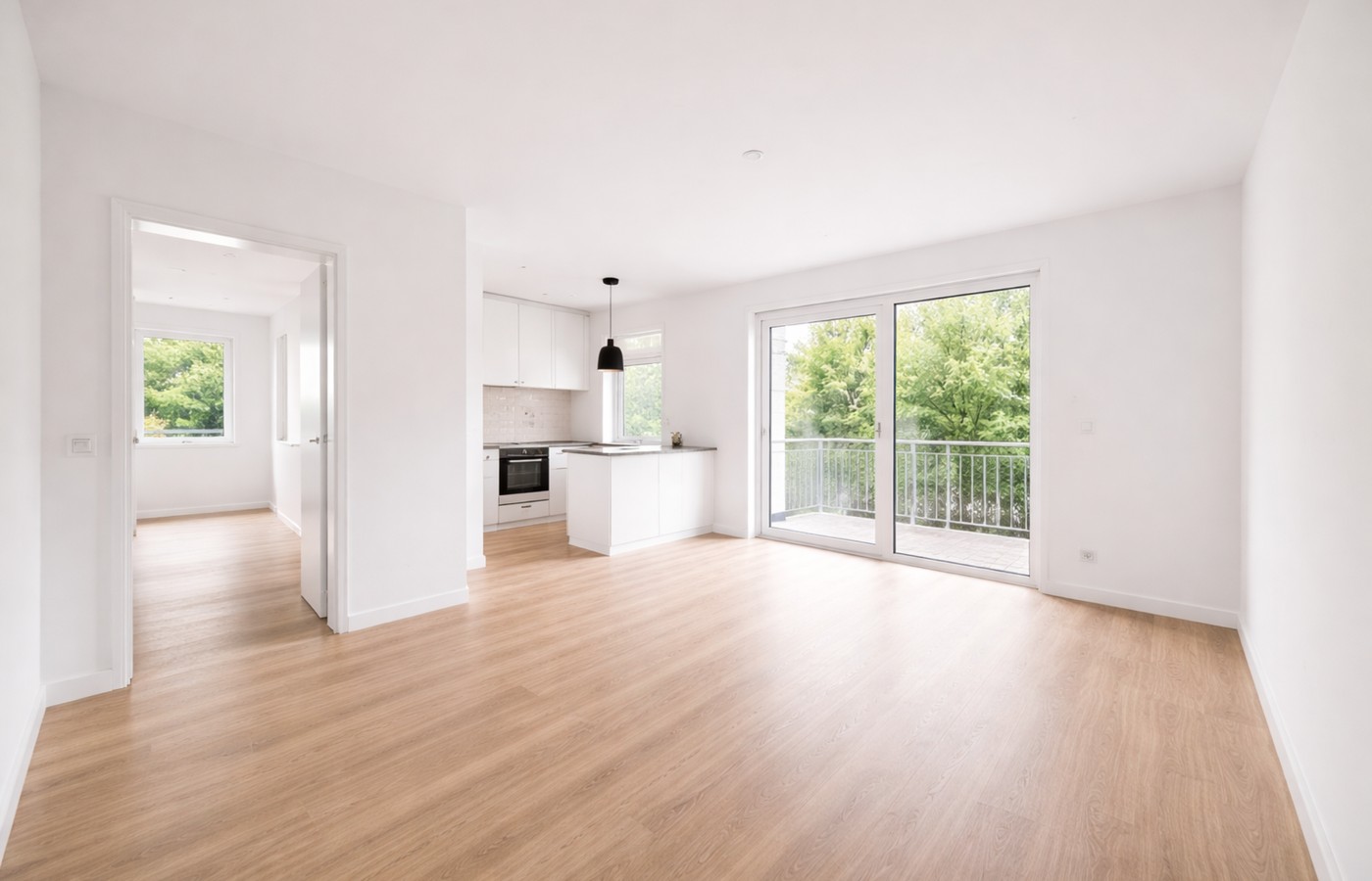 Frisch gestrichene Wohnung (Beispiel)